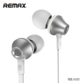 Remax Join Us   610D Metallic Wired Earphone Flat Cable Stereo Sound with Mic&volume control